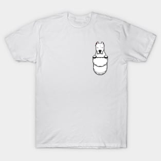 Funny Dogo Argentino Pocket Dog T-Shirt